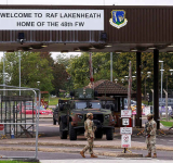 Men arrested at UK air base used by US were looking to do 'big damage'